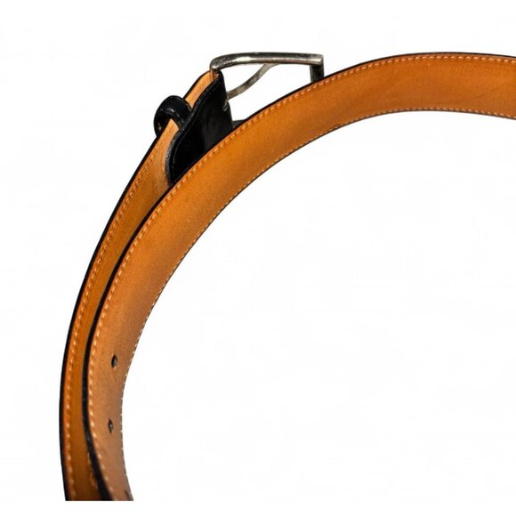 Martin Dingman Black Milled Finished Imported Leather Belt, Size 100/40, Office - Picture 5 of 7